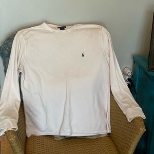 Used white Polo long sleeve thermal. Size is XL